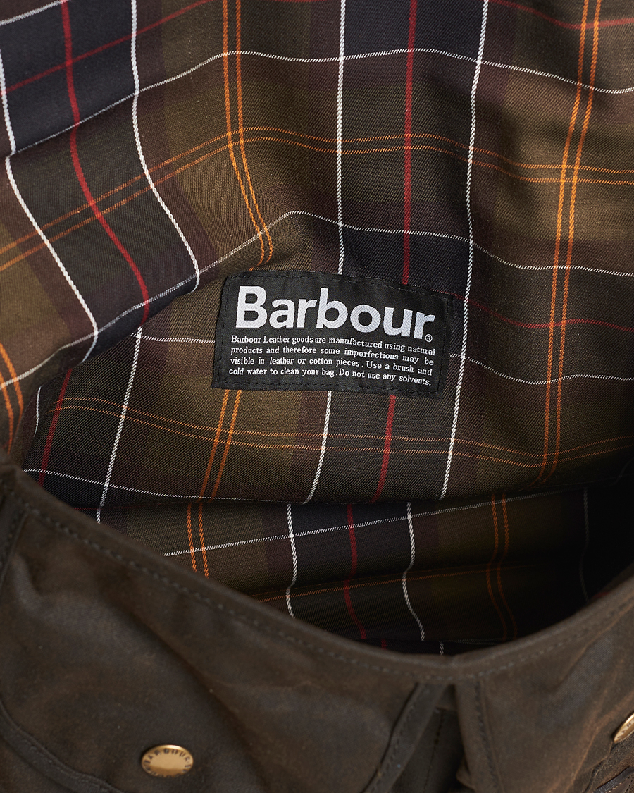 Herre | Vesker | Barbour Lifestyle | Wax Leather Tarras Olive