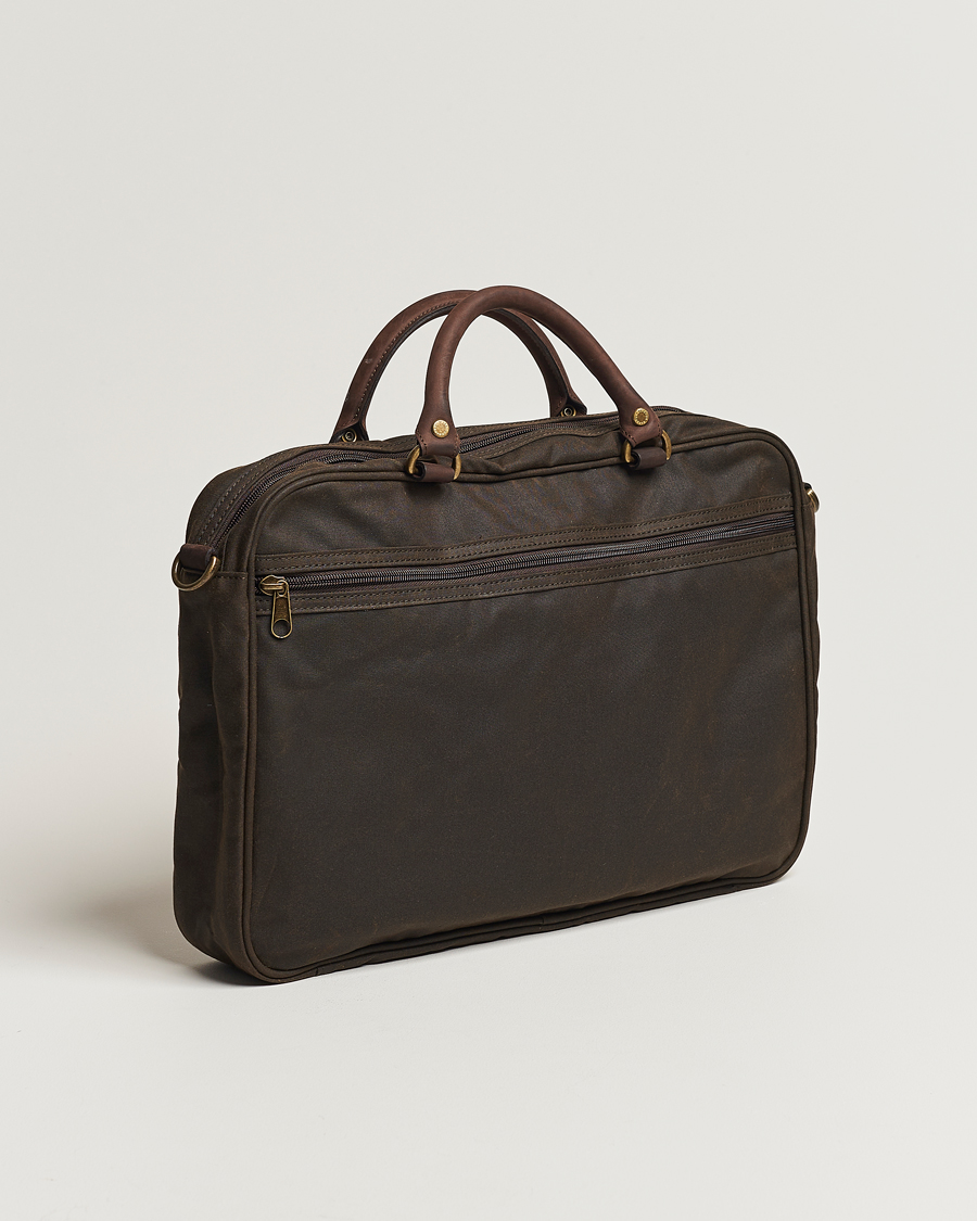 Herre | Vesker | Barbour Lifestyle | Wax Leather Briefcase Olive