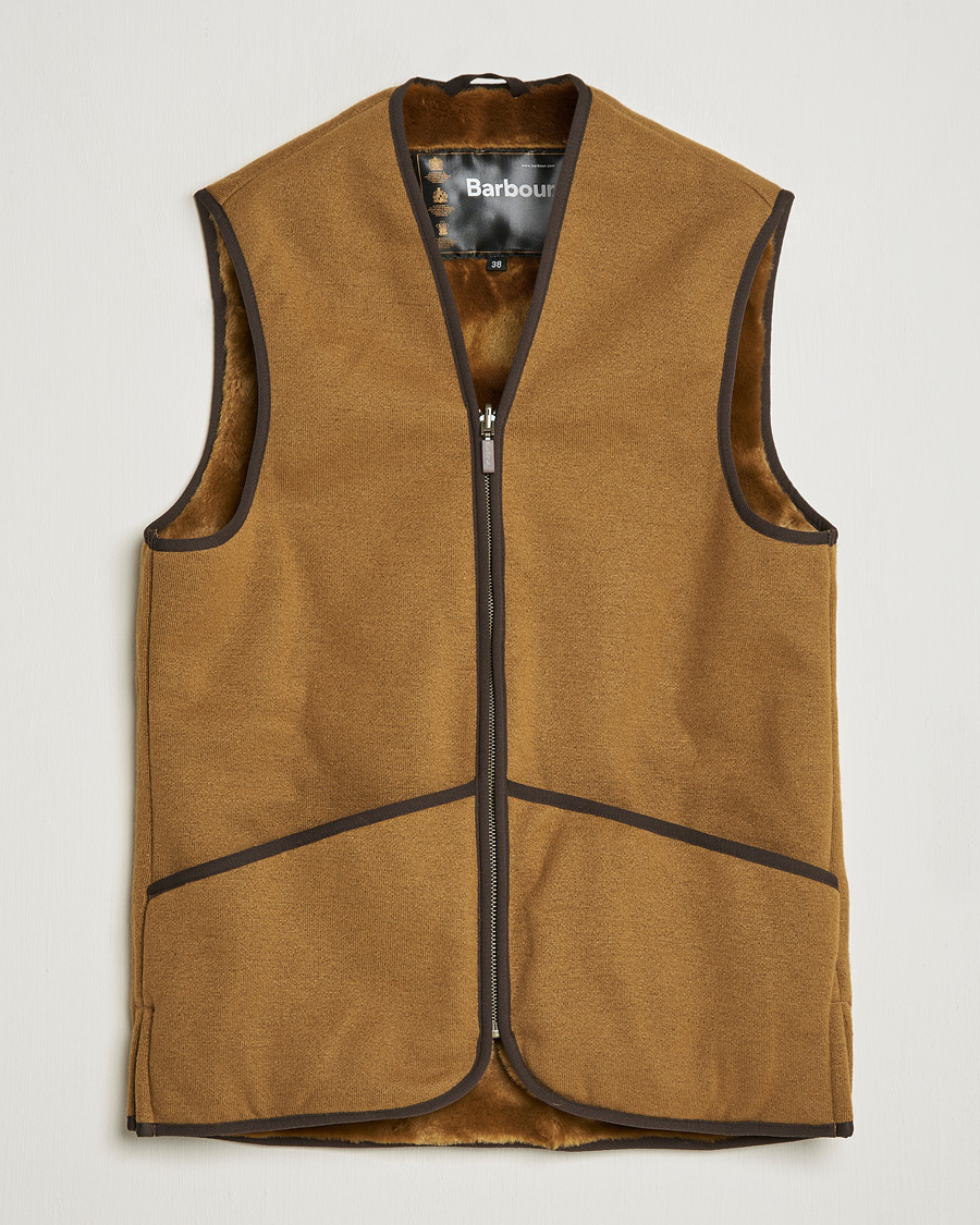 Herre | Vester | Barbour Lifestyle | Warm Pile Waistcoat Zip-In Liner Brown