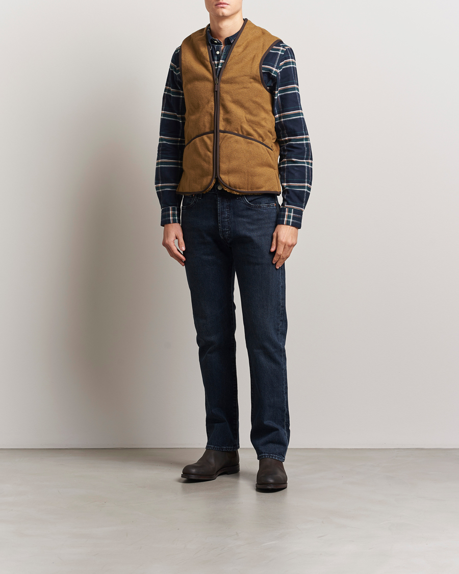 Herre | Vester | Barbour Lifestyle | Warm Pile Waistcoat Zip-In Liner Brown