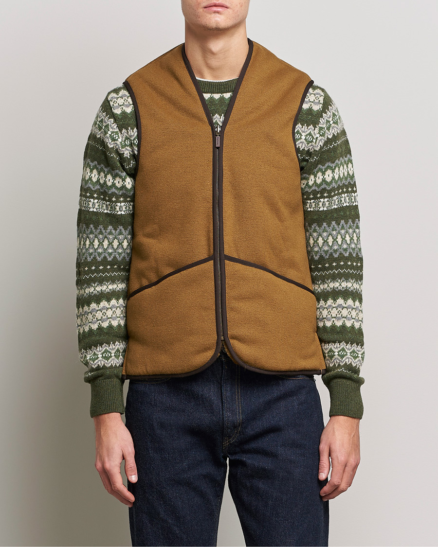 Herre | Klassiske jakker | Barbour Lifestyle | Warm Pile Waistcoat Zip-In Liner Brown
