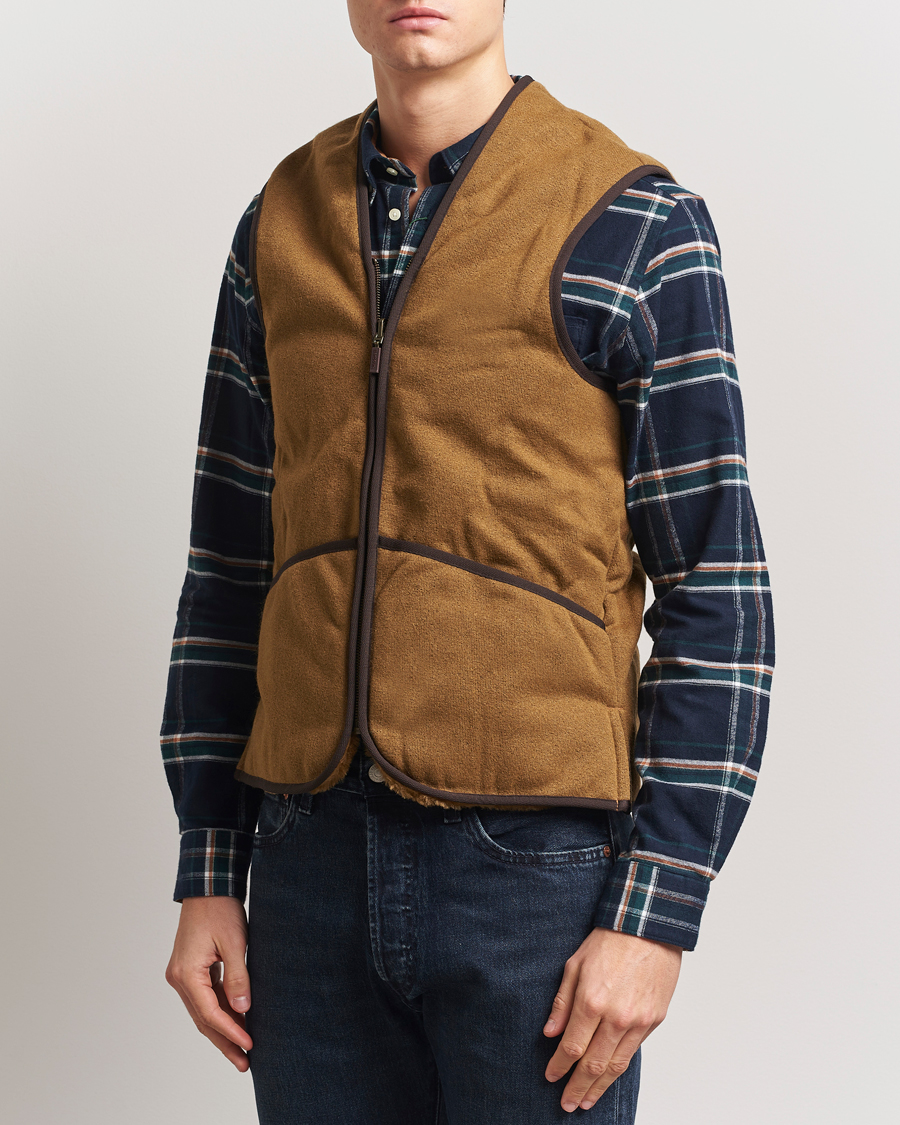 Herre | Barbour | Barbour Lifestyle | Warm Pile Waistcoat Zip-In Liner Brown