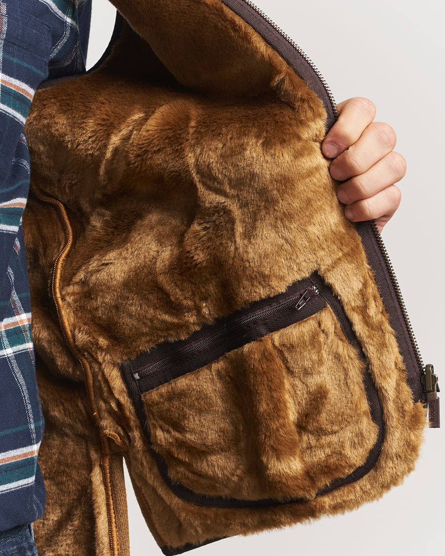 Herre | Vester | Barbour Lifestyle | Warm Pile Waistcoat Zip-In Liner Brown