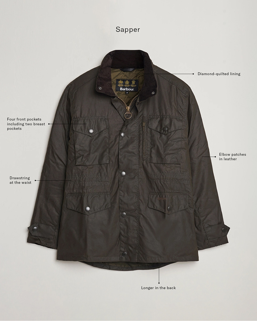 Herre | Jakker | Barbour Lifestyle | Sapper Jacket Olive