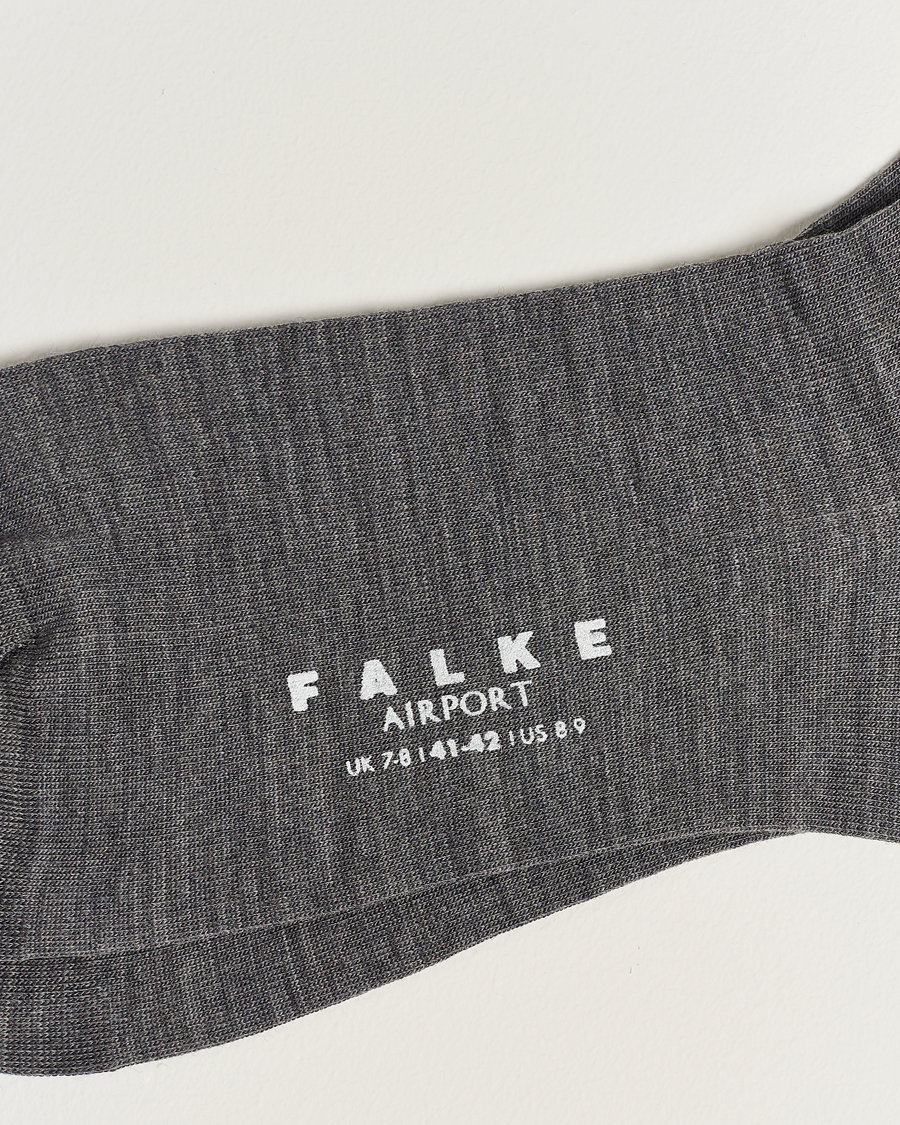 Herre | Sokker | Falke | Airport Socks Grey Melange