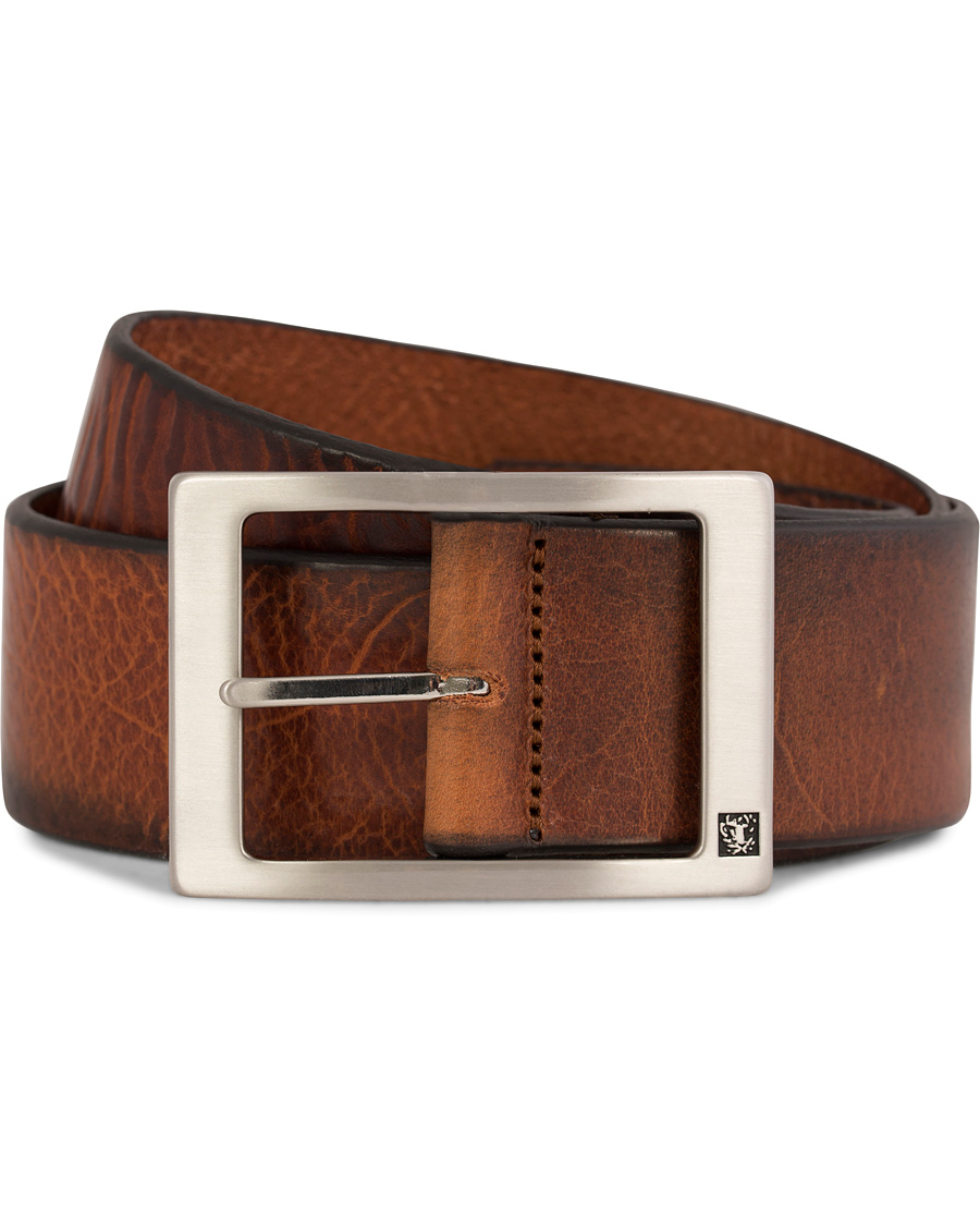 Herre | Tiger of Sweden Marvin Leather Jeans Belt 4,5 cm Light Brown | Tiger of Sweden | Marvin Leather Jeans Belt 4,5 cm Light Brown