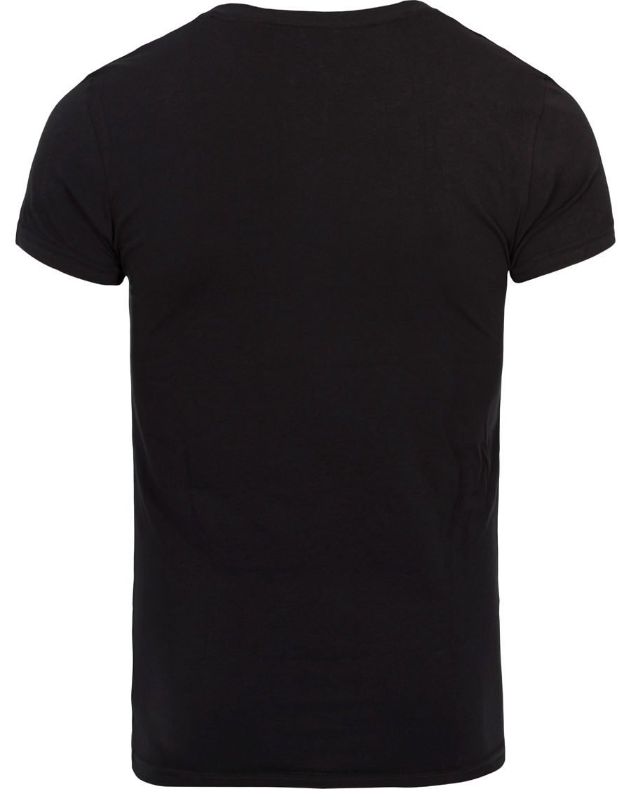 Herre | T-Shirts | Emporio Armani | V-Neck T-Shirt Logo Black