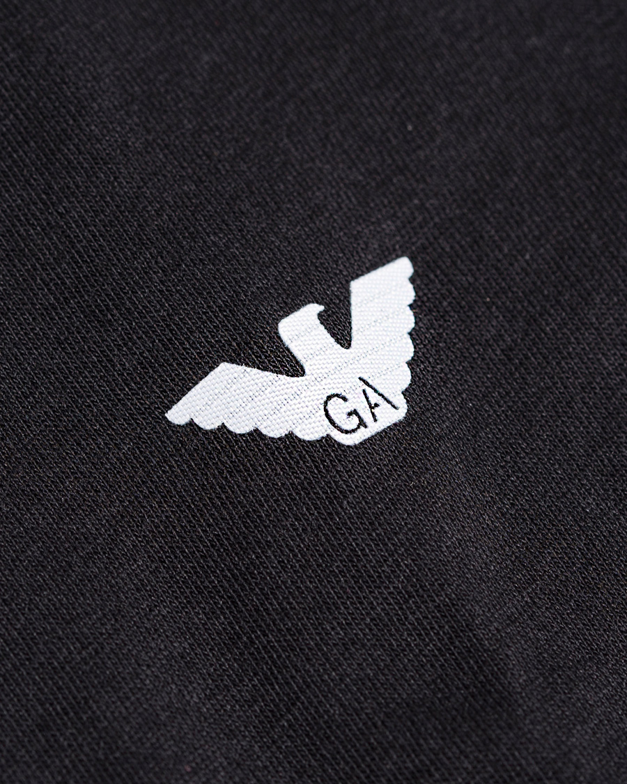 Herre | T-Shirts | Emporio Armani | V-Neck T-Shirt Logo Black