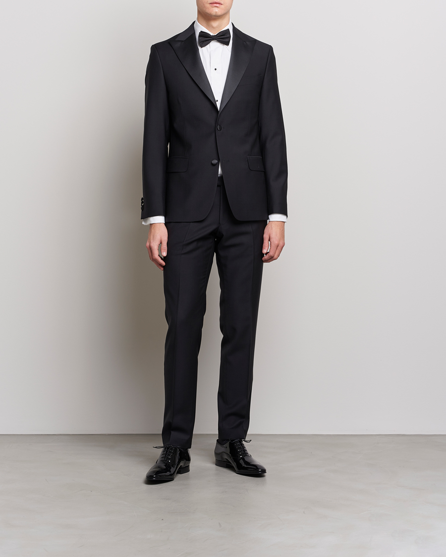 Herre | Bukser | Oscar Jacobson | Devon Tuxedo Trousers Black