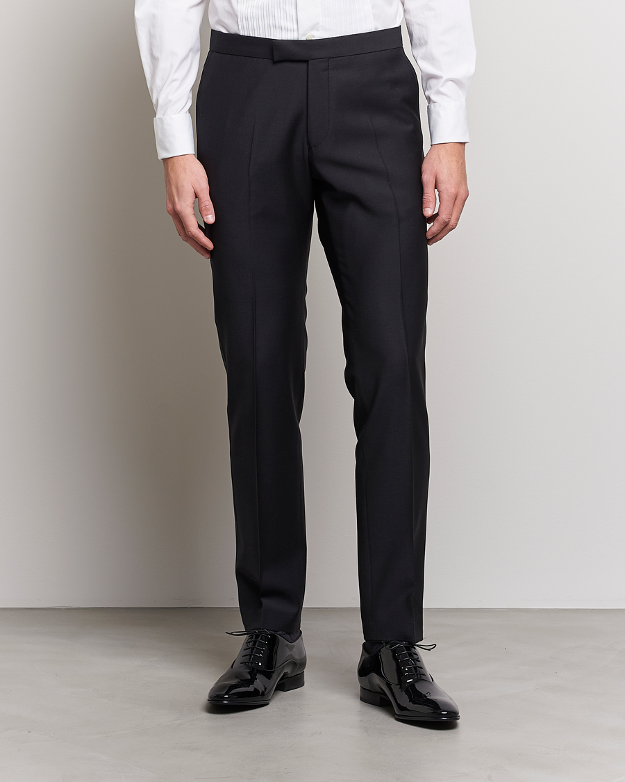 Herre | Bukser | Oscar Jacobson | Devon Tuxedo Trousers Black