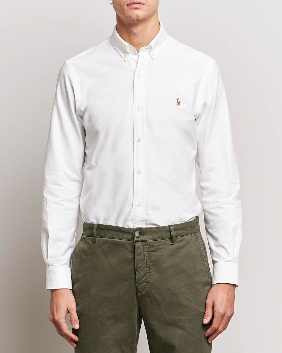 Herre | Tidløse klassikere | Polo Ralph Lauren | Slim Fit Shirt Oxford White