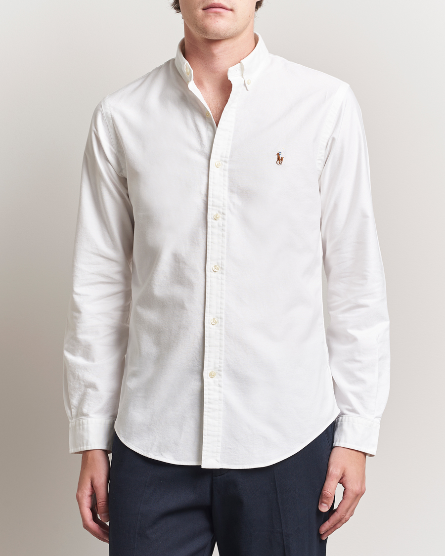 Herre | Skjorter | Polo Ralph Lauren | Slim Fit Shirt Oxford White