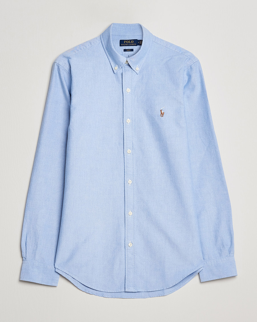 Herre | Casual | Polo Ralph Lauren | Slim Fit Shirt Oxford Blue