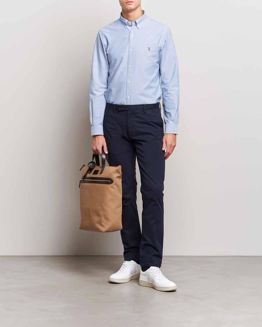 Herre | Skjorter | Polo Ralph Lauren | Slim Fit Shirt Oxford Blue
