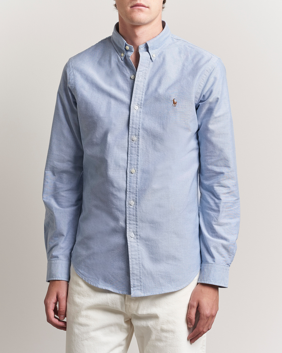 Herre | Skjorter | Polo Ralph Lauren | Slim Fit Shirt Oxford Blue