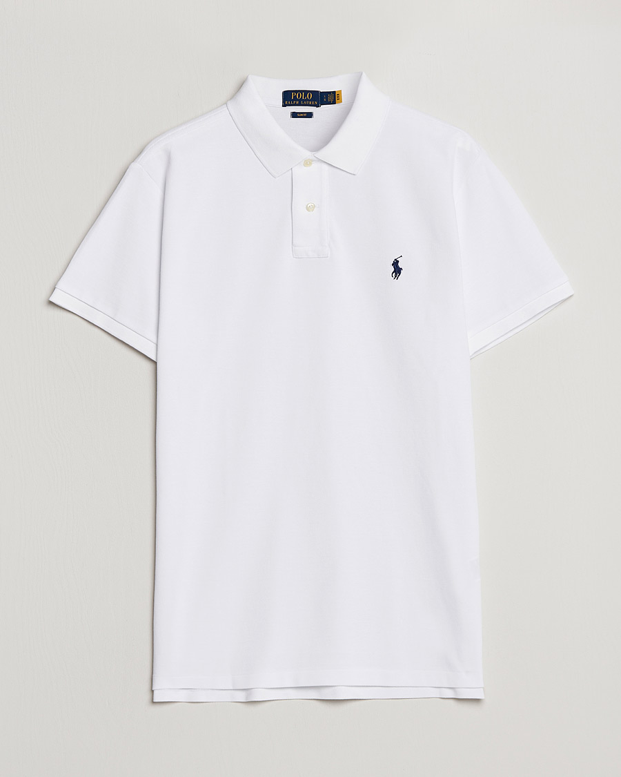 Herre | Pikéer | Polo Ralph Lauren | Slim Fit Polo White