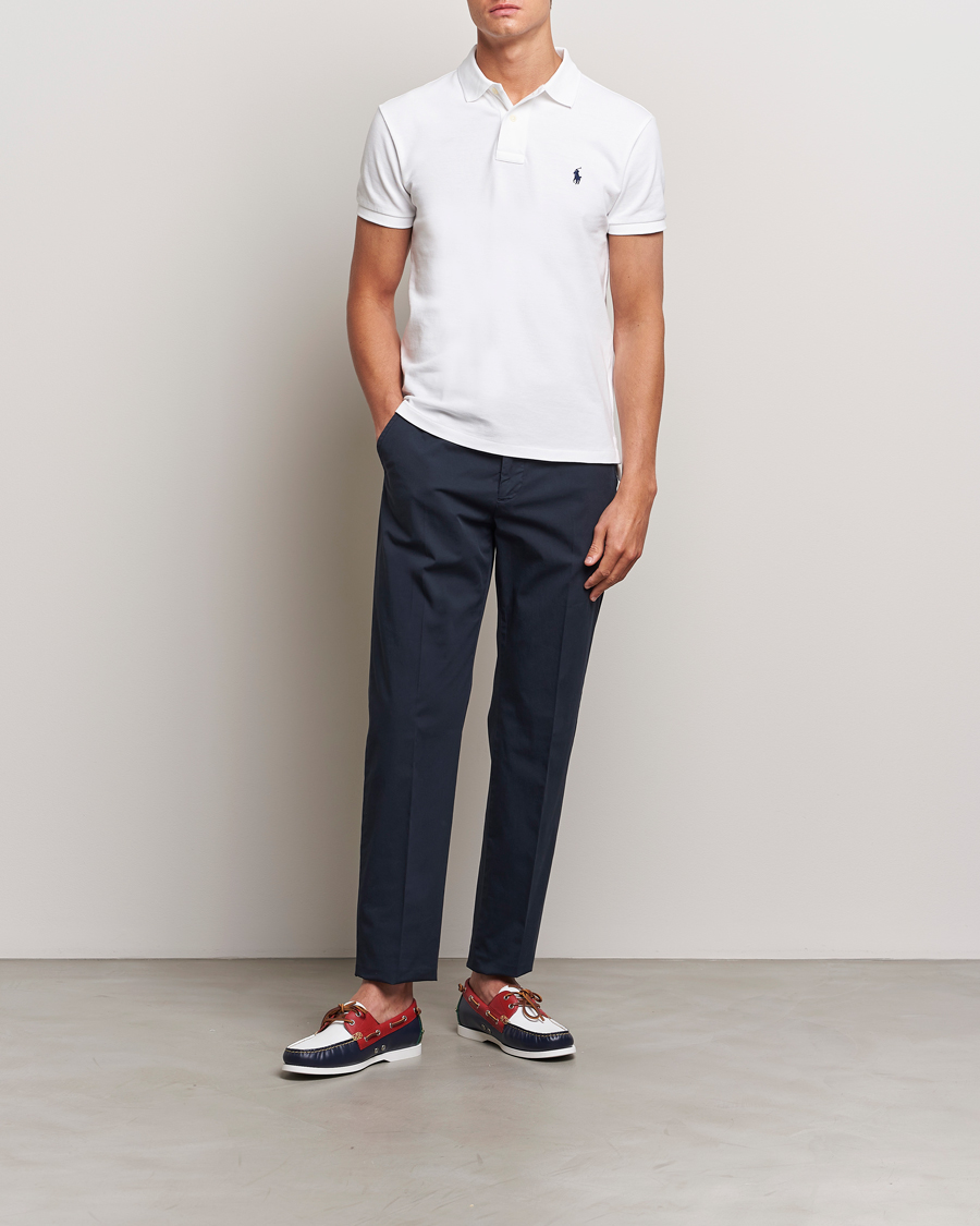 Herre | Pikéer | Polo Ralph Lauren | Slim Fit Polo White