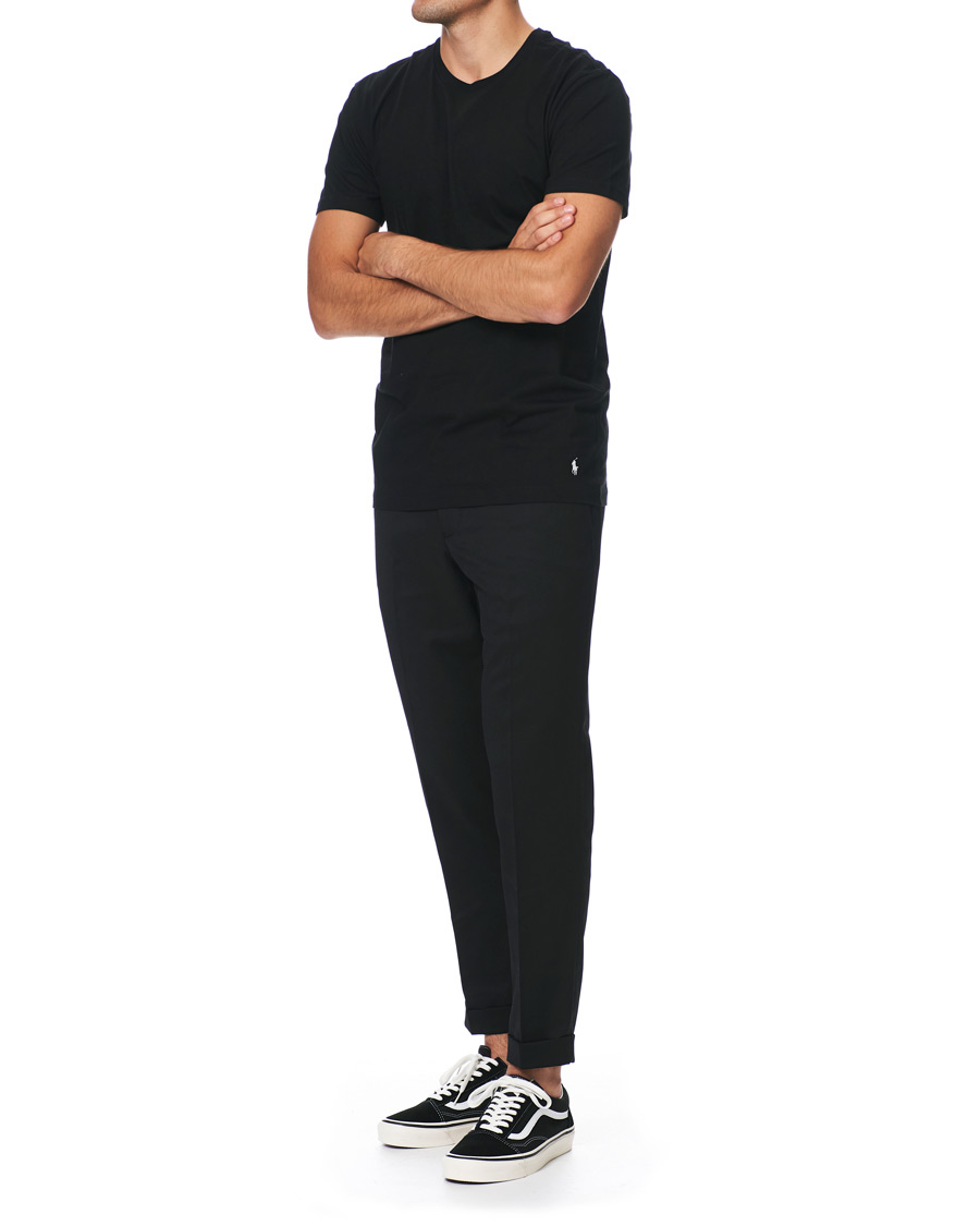 Herre | T-Shirts | Polo Ralph Lauren | 2-Pack T-Shirt Crew Neck Black