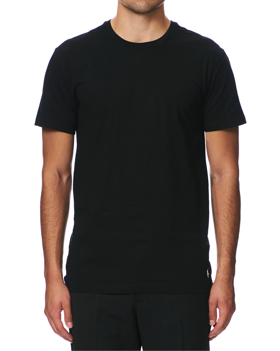 Herre | T-Shirts | Polo Ralph Lauren | 2-Pack T-Shirt Crew Neck Black