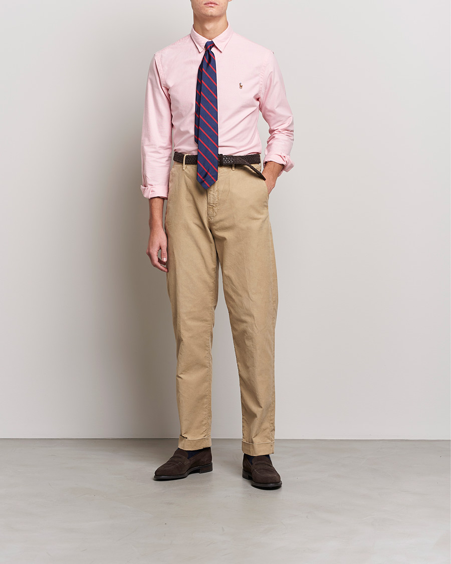 Herre | Polo Ralph Lauren Slim Fit Shirt Oxford Pink | Polo Ralph Lauren | Slim Fit Shirt Oxford Pink