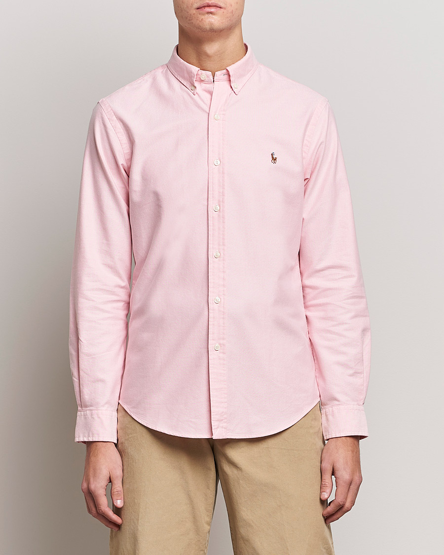 Men |  | Polo Ralph Lauren | Slim Fit Shirt Oxford Pink