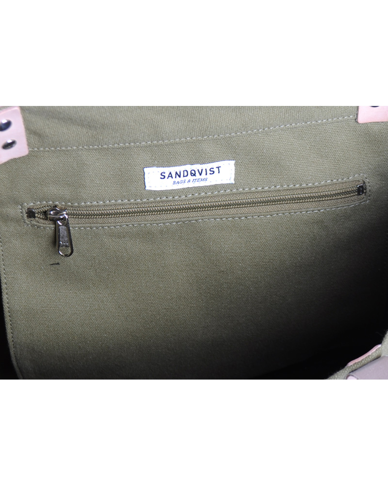 Herre | Sandqvist Gudrun Tygkasse Canvas Grön | Sandqvist | Gudrun Tygkasse Canvas Grön