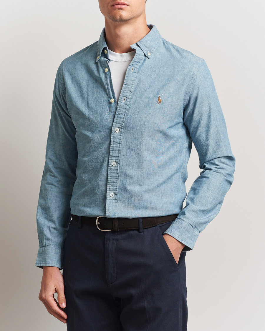 Herre | Jeansskjorter | Polo Ralph Lauren | Slim Fit Chambray Shirt Washed