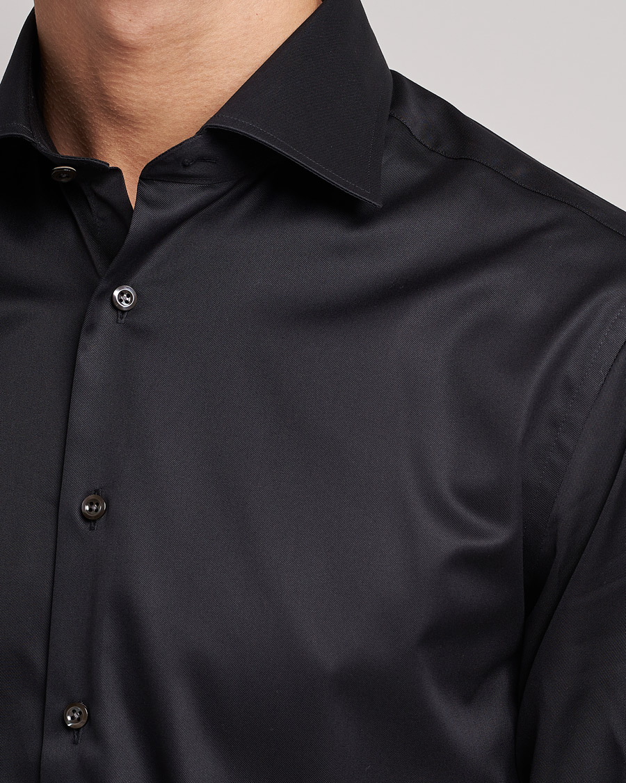 Herre | Skjorter | Stenströms | Fitted Body Shirt Black