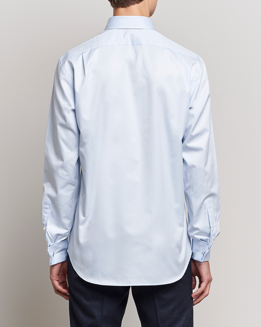 Herre | Skjorter | Stenströms | Fitted Body Shirt Double Cuff Blue
