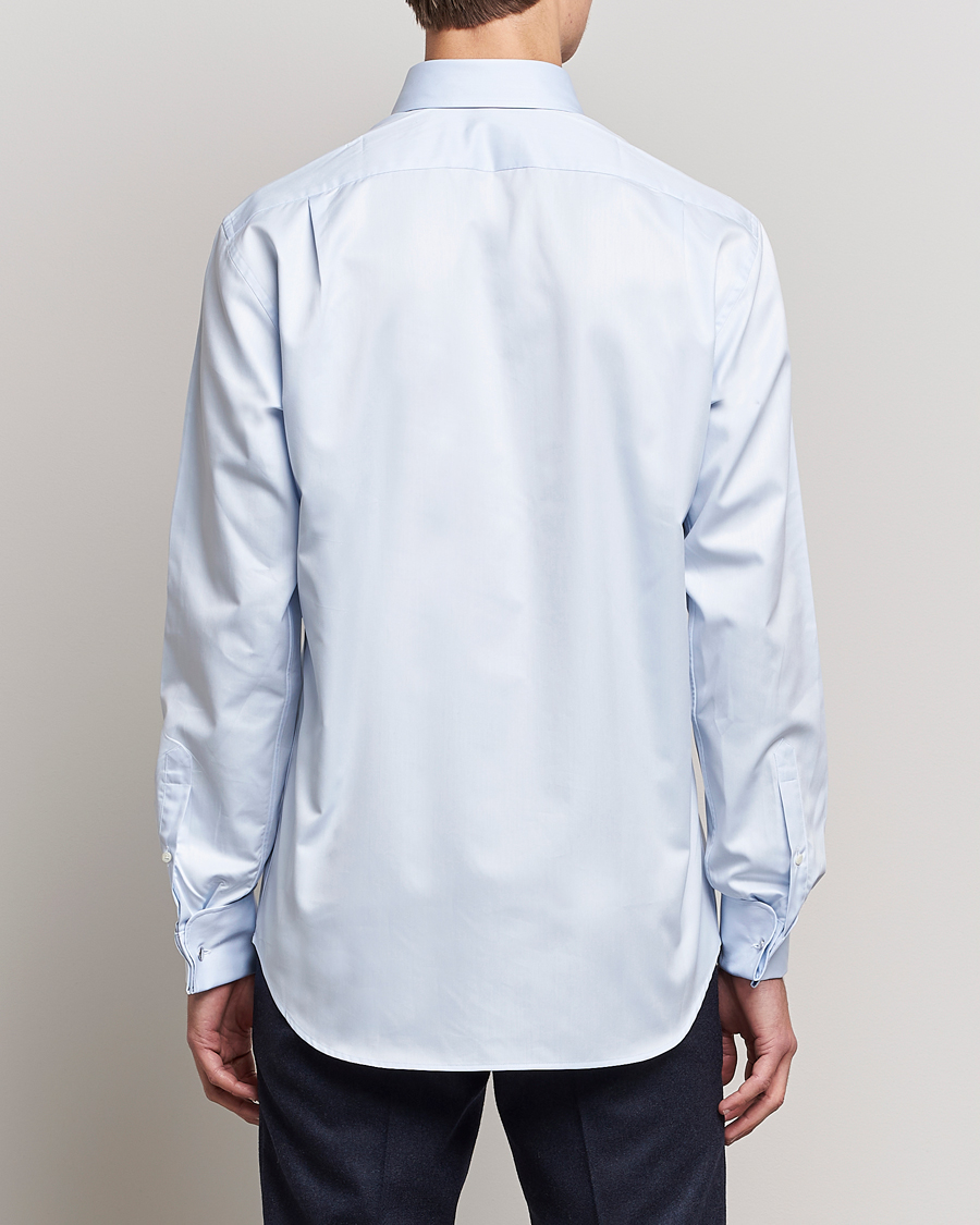 Herre | Skjorter | Stenströms | Fitted Body Shirt Double Cuff Blue
