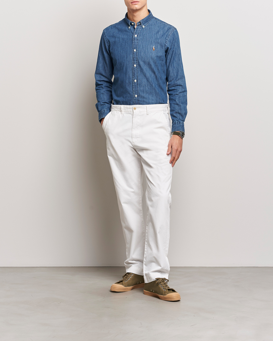 Herre | Jeansskjorter | Polo Ralph Lauren | Slim Fit Shirt Denim Dark Wash