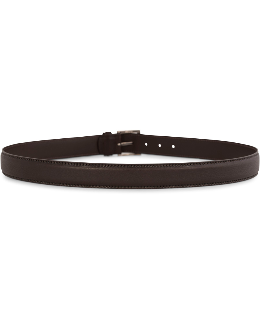 Herre | Anderson's Plain Leather Belt 3,5 cm Brown | Anderson's | Plain Leather Belt 3,5 cm Brown