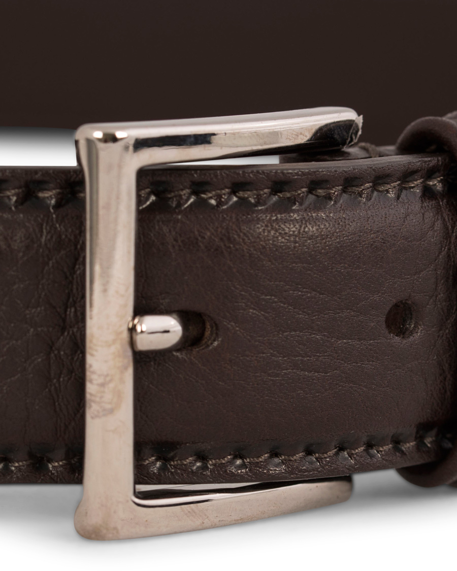 Herre | Anderson's Plain Leather Belt 3,5 cm Brown | Anderson's | Plain Leather Belt 3,5 cm Brown