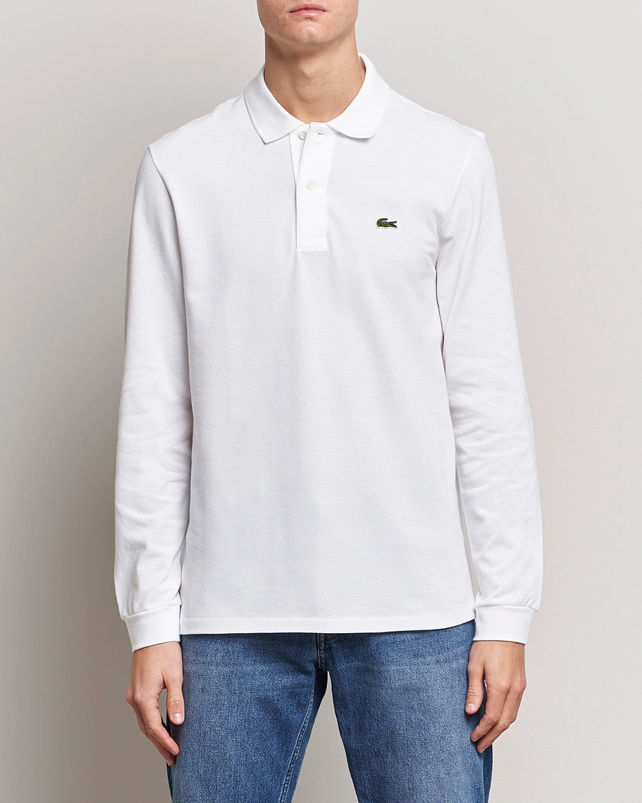 Herre | Lacoste | Lacoste | Long Sleeve Polo White