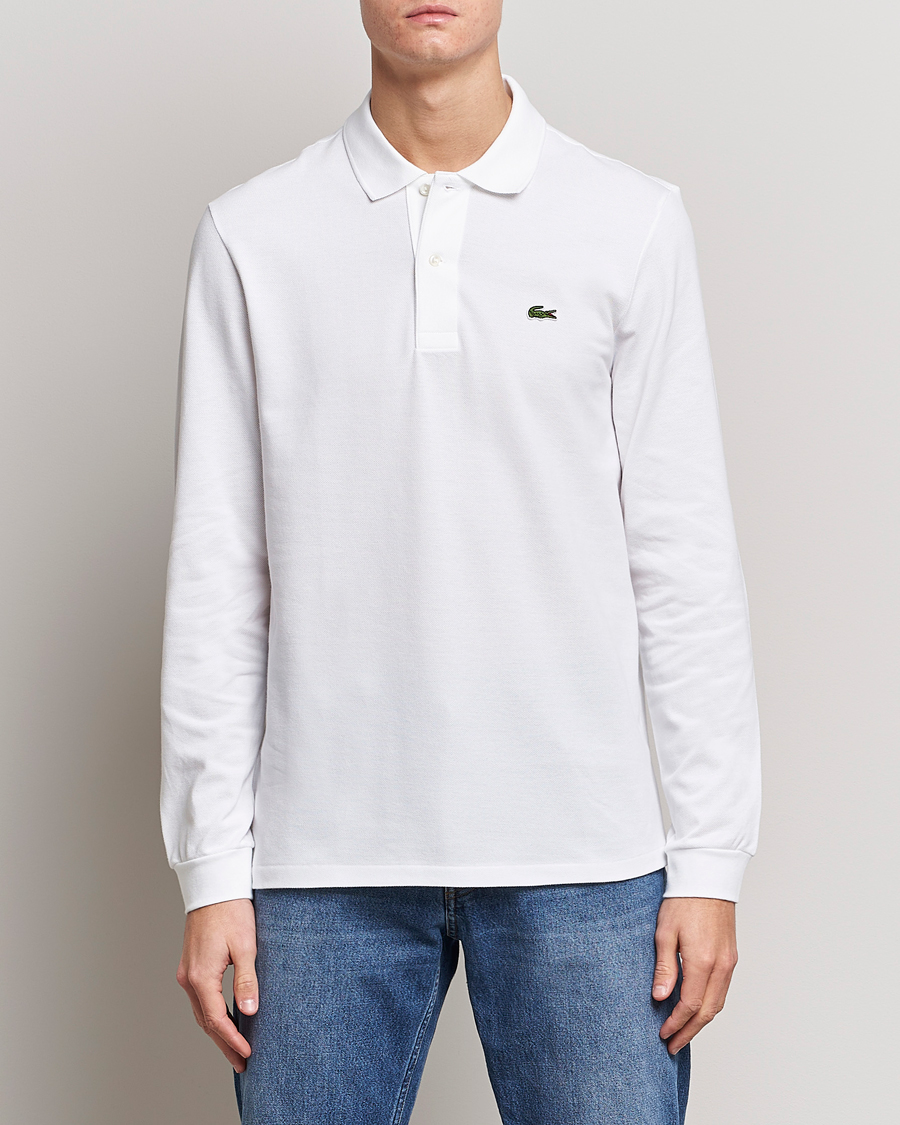 Herre | Pikéer | Lacoste | Original Long Sleeve Polo Piké White