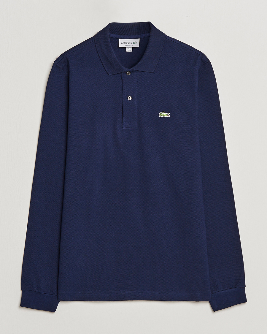 Herre | Pikéer | Lacoste | Original Long Sleeve Polo Piké Navy Blue