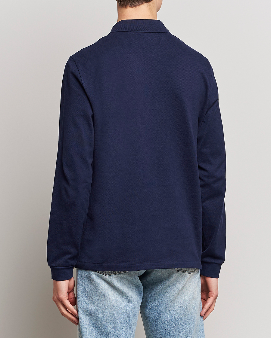 Herre | Pikéer | Lacoste | Original Long Sleeve Polo Piké Navy Blue
