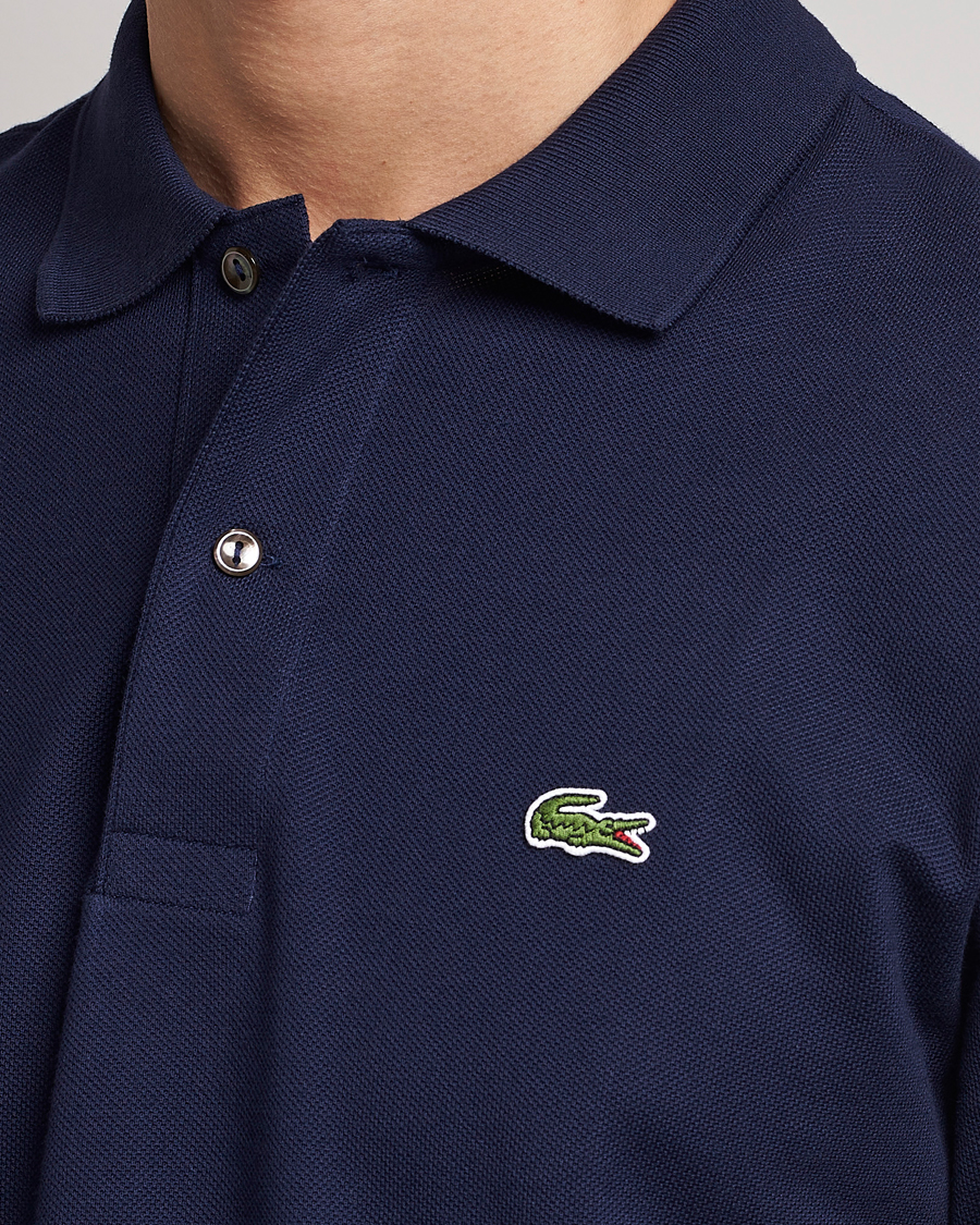 Herre | Pikéer | Lacoste | Original Long Sleeve Polo Piké Navy Blue