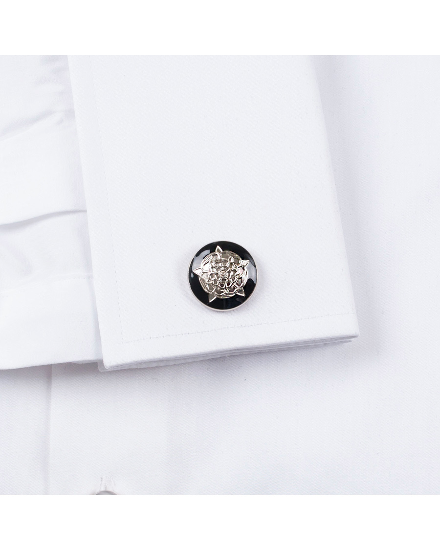 Herre | Skultuna Cuff Links The Tudor Rose Silver/Baroque | Skultuna | Cuff Links The Tudor Rose Silver/Baroque