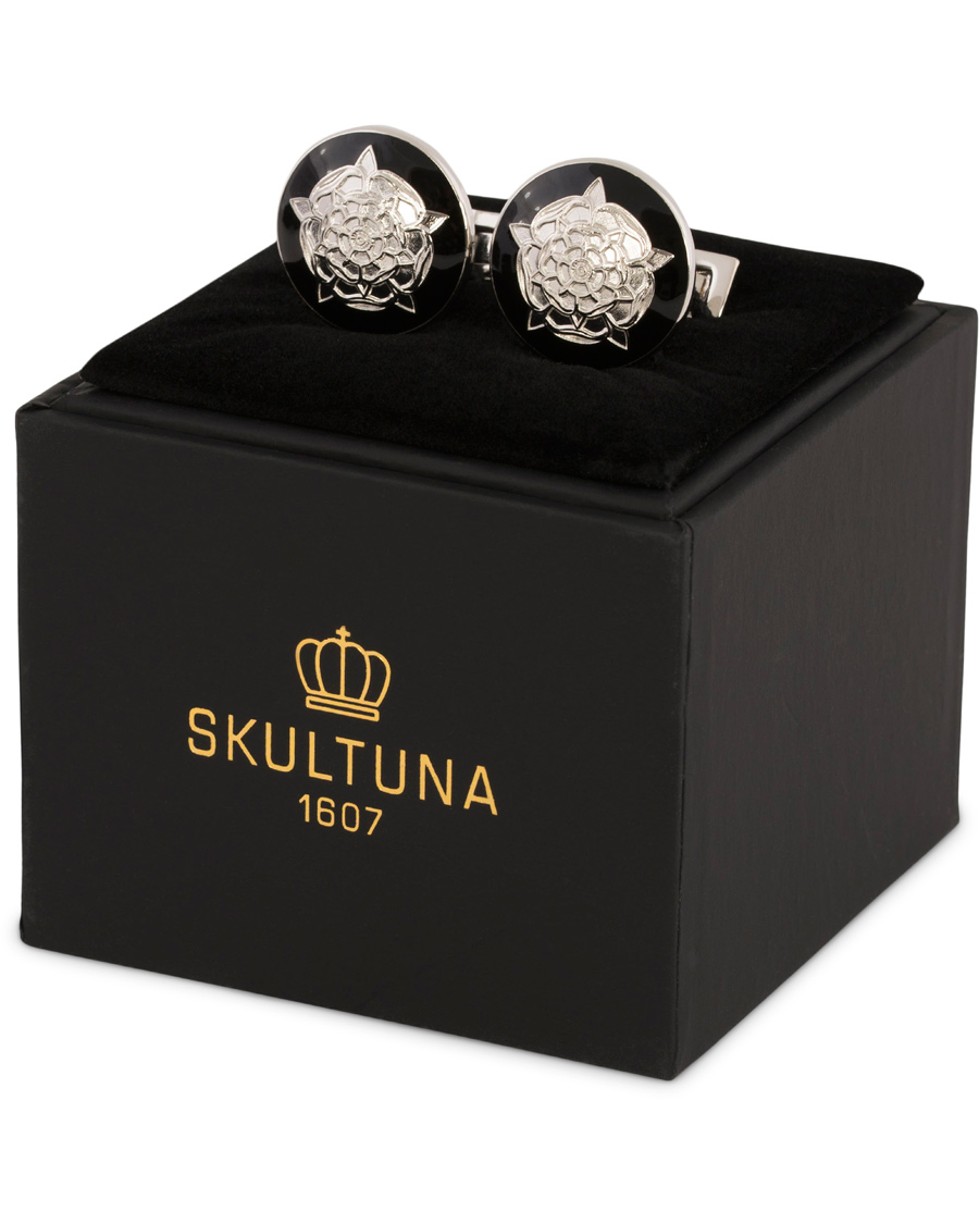 Herre | Skultuna Cuff Links The Tudor Rose Silver/Baroque | Skultuna | Cuff Links The Tudor Rose Silver/Baroque