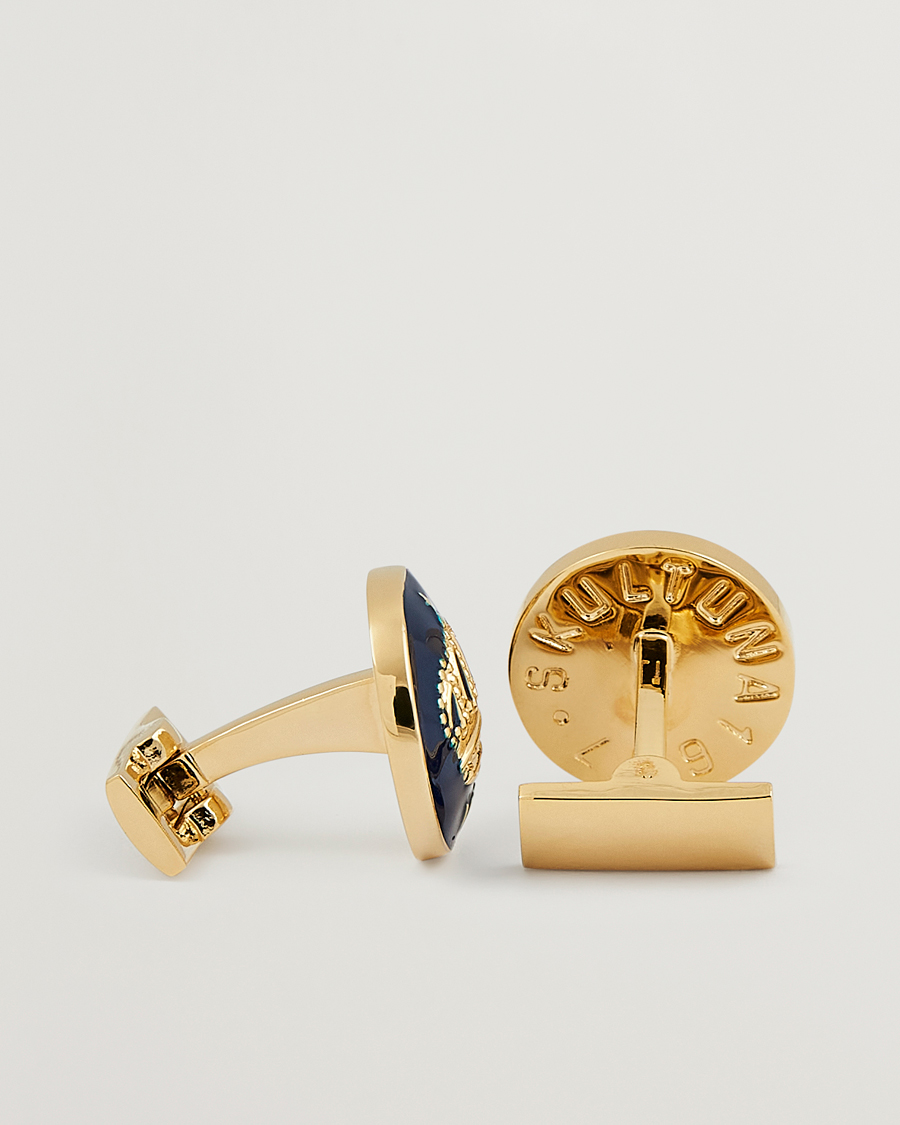 Herre |  | Skultuna | Cuff Links The Crown Gold/Royal Blue