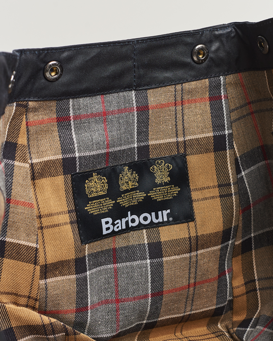 Herre |  | Barbour Lifestyle | Waxed Cotton Hood Navy