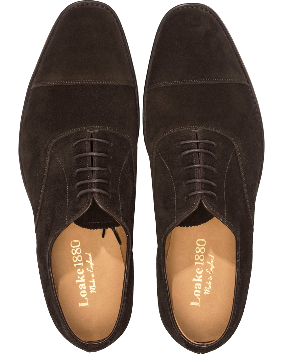 Herre | Loake 1880 Aldwych Oxford Dark Brown Suede | Loake 1880 | Aldwych Oxford Dark Brown Suede