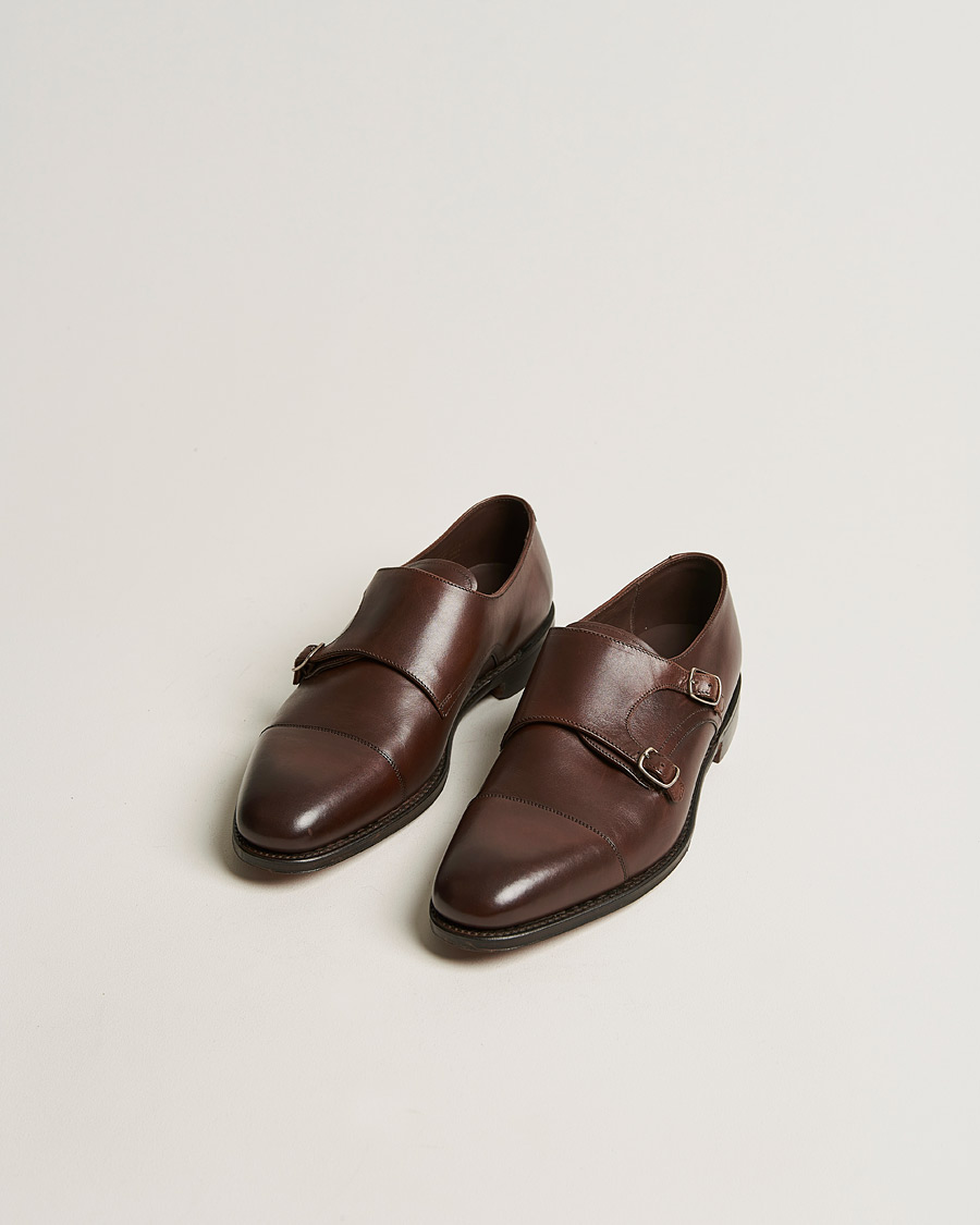 Herre | Loake 1880 Cannon Monkstrap Dark Brown Burnished Calf | Loake 1880 | Cannon Monkstrap Dark Brown Burnished Calf