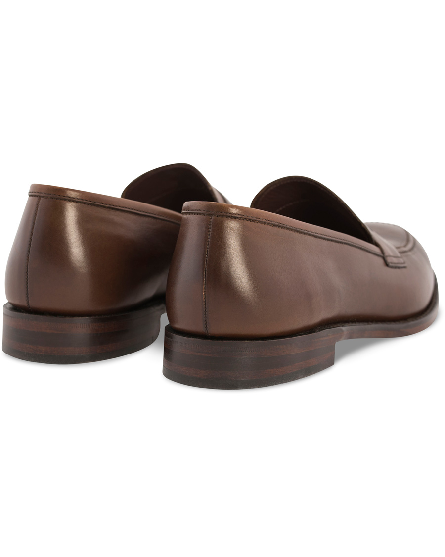 Herre | Loake 1880 Whitehall Loafer Dark Brown Burnished Calf | Loake 1880 | Whitehall Loafer Dark Brown Burnished Calf