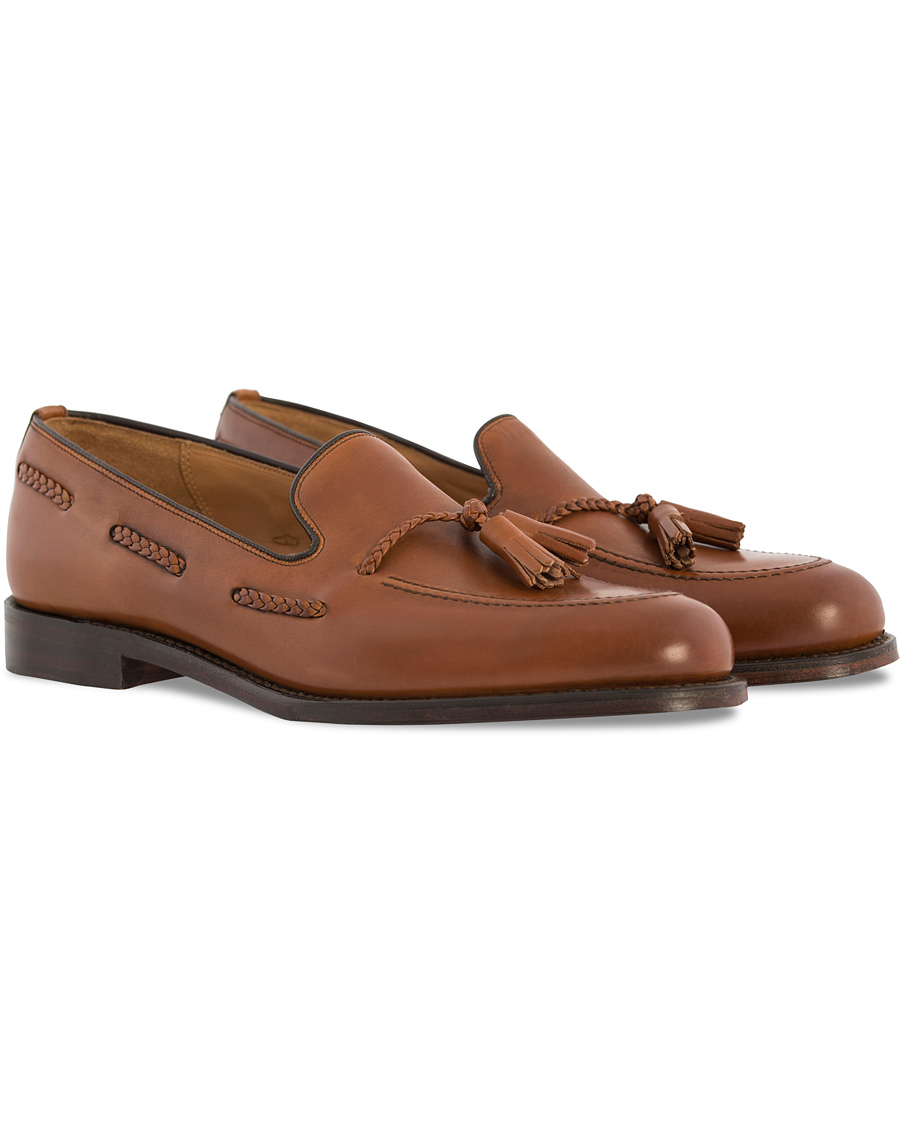 Herre | Loake 1880 Temple Loafer Brown Burnished Calf | Loake 1880 | Temple Loafer Brown Burnished Calf