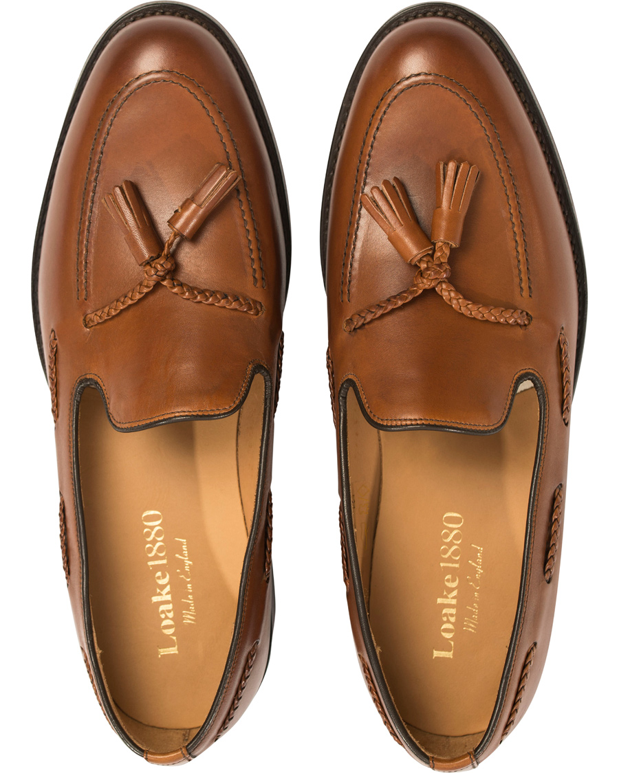 Herre | Loake 1880 Temple Loafer Brown Burnished Calf | Loake 1880 | Temple Loafer Brown Burnished Calf