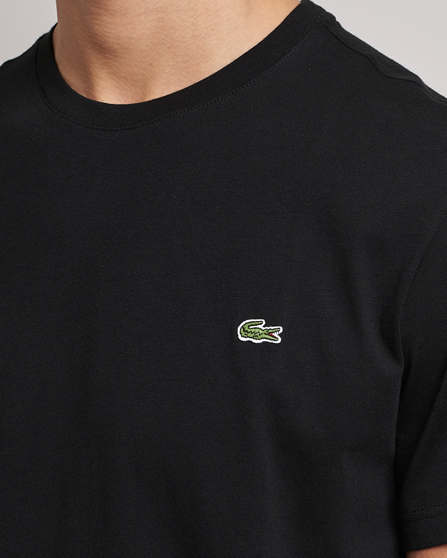 Herre | T-Shirts | Lacoste | Crew Neck T-Shirt Black