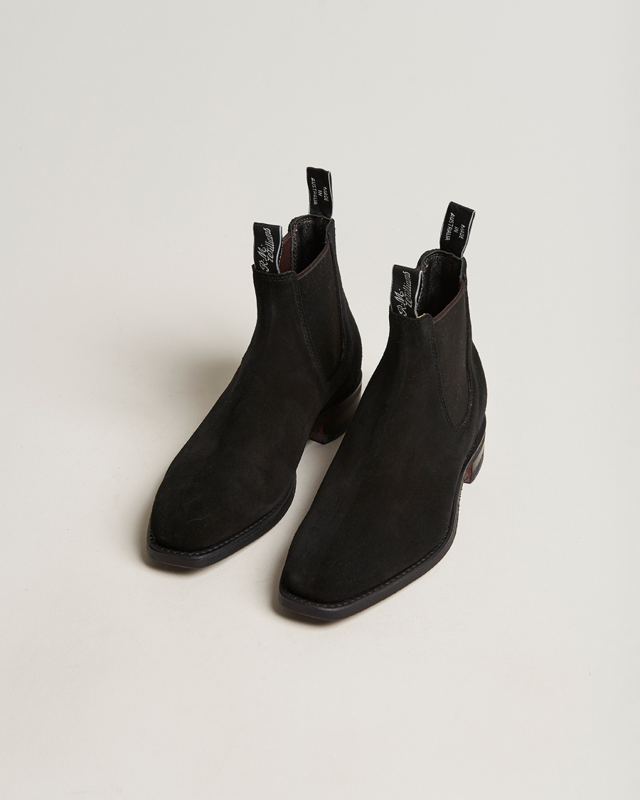 Herre | R.M.Williams Blaxland G Boot Suede Black | R.M.Williams | Blaxland G Boot Suede Black