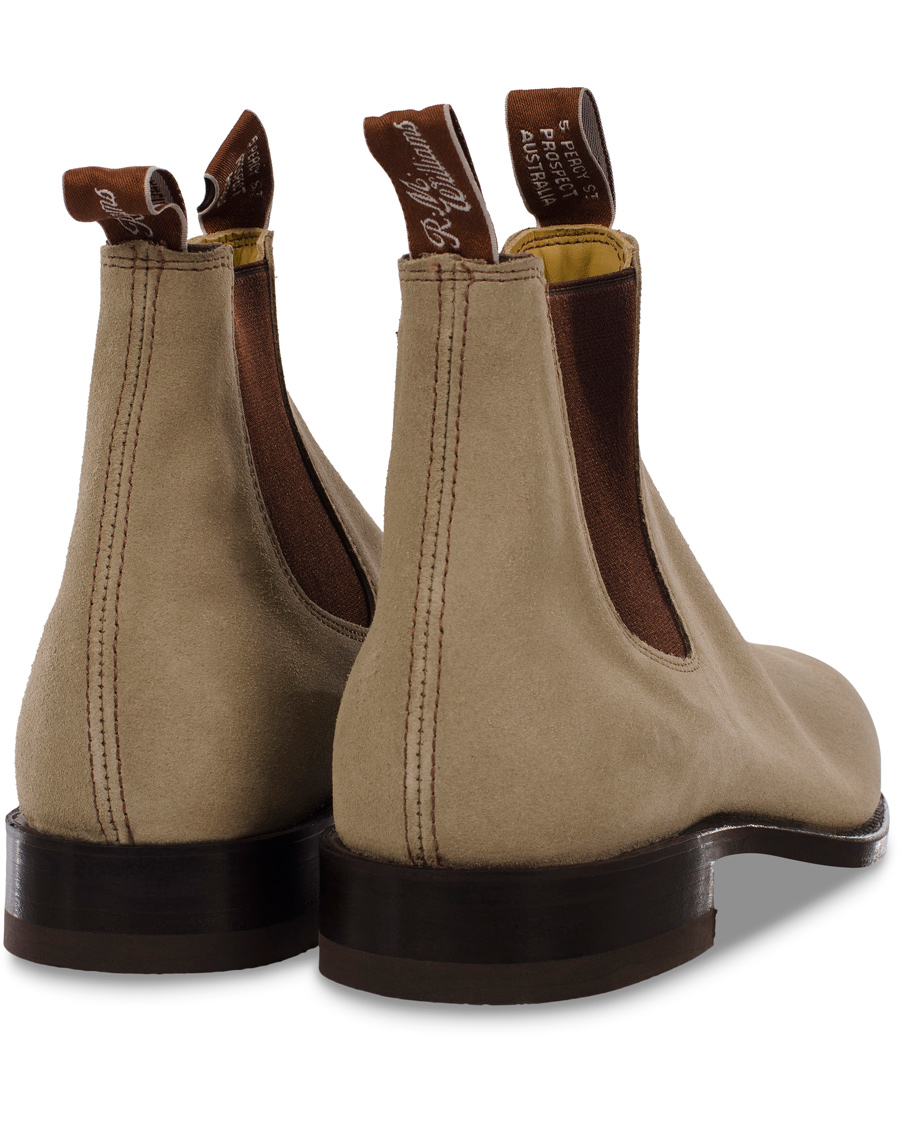 R.M.Williams Turnout G Boot Suede Dusty Brown hos CareOfCarl.no